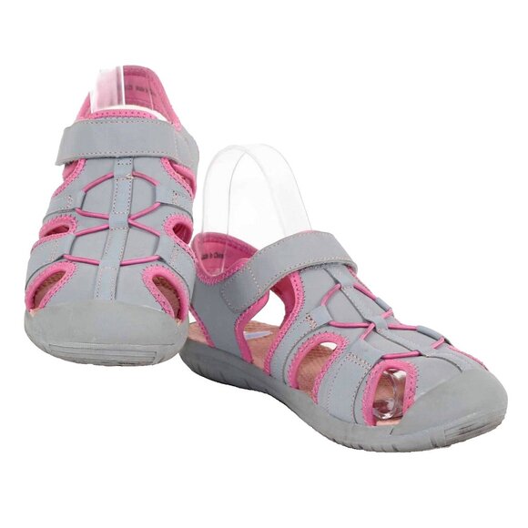 Other - Rugged Outback Sz 4 Girls Gray Pink Slingback Manmade Athletic Shoe
